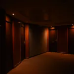 Karanlık bir otel koridoru