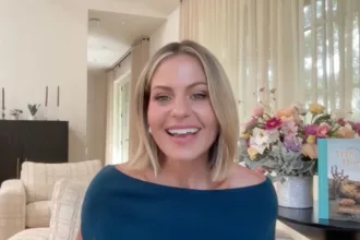 Candace Cameron Bure’un dini görüşleri ve Hollywood’daki deneyimleri hakkında yaptığı açıklamayı temsil eden röportaj görseli