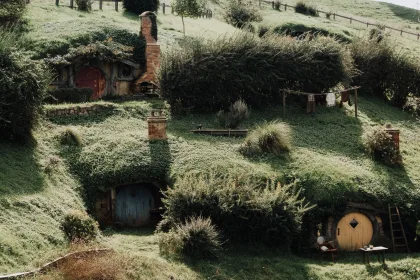 Fantastik film atmosferini yansıtan geniş bir çekim alanı