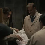 San Sebastián Film Festivali için gece aydınlatılmış sinema salonu
