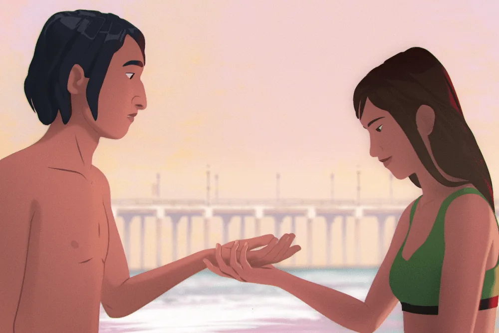 American French Film Festival açılışında gösterilen animasyon film için sinema salonu