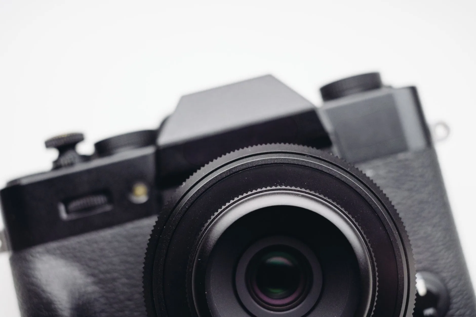 Film kamerası ve yakın plandaki lens