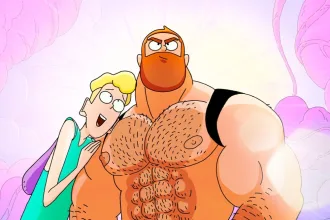 Jim Queen için renkli animasyon estetiğini çağrıştıran sinema görseli
