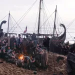 The Odyssey filminin geniş ölçekli yapım sürecini çağrıştıran film seti