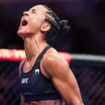 UFC karşılaşması için hazırlanmış dövüş arenası