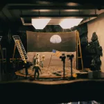 Stop-motion animasyon için hazırlanan minyatür set ve kukla çalışması