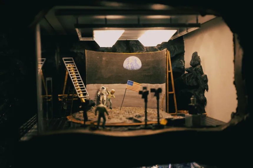 Stop-motion animasyon için hazırlanan minyatür set ve kukla çalışması